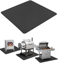 UNCO- Under Grill Mats for Outdoor Grill, 48" x 40", Black Double-Sided, Fireproof, Reusable, Portable, 3 Layers, Waterproof & Easy to Clean, Grill Matt for Outdoor Grill Deck Protector by Unco
