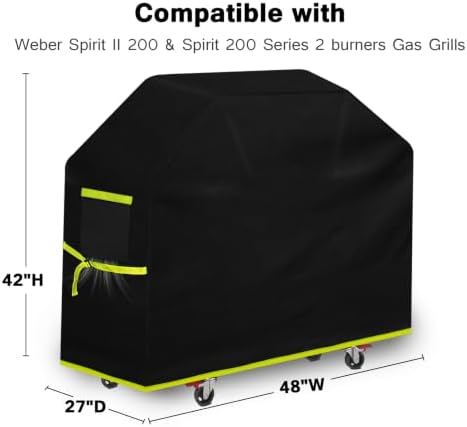 [Upgraded Reinforced Thickened Fabric]48 inch Grill Cover for Outdoor Grill - Image 2