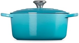 Le Creuset Enameled Cast Iron Round Dutch Oven, 4.5 qt., Caribbean - Image 4