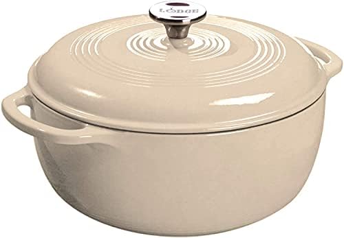 Lodge Essential Enamel Cast Iron Dutch Oven, 3 Quart, Sandalwood by Lodge