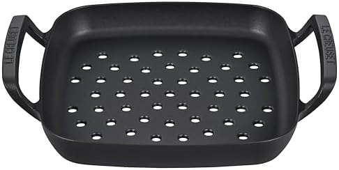 Le Creuset Enameled Cast Iron Square Grill Basket, 12" by Unknown