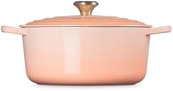 Le Creuset Enameled Cast Iron Round Dutch Oven, 7.25 qt., Peche - Image 4