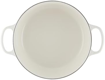 Le Creuset Enameled Cast Iron Round Dutch Oven, 9 qt., White - Image 3