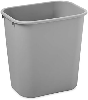 Rubbermaid Commercial Products Wastebasket, Gray, 7-Gal, Pack of 12 - Image 4