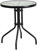 Flash Furniture 23.75 in Round Table, Black by FlashFurniture