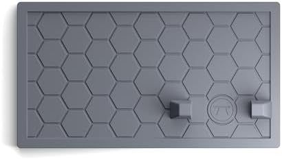 Outset Grill Mat Utensil Holder with Tong Station, 9.5" x 6", Silicone, Black - Image 2
