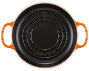 Le Creuset Enameled Cast Iron Round Bread Oven, 9.5 inch, Flame - Image 3
