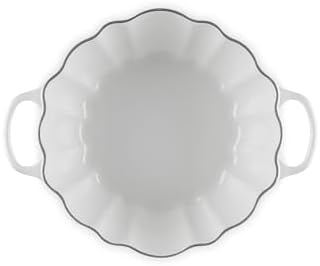Le Creuset Enameled Cast Iron Signature Pumpkin Cocotte, 4 qt., White - Image 3