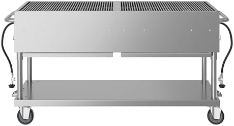 60 in. Commercial Mobile Outdoor Propane Gas Grill, ETL Listed in Stainless-Steel (KM-CGM-60) - Image 6