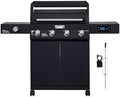 Monument Grills Denali Series, 4-Burner Liquid Propane Gas Smart bbq Grill Denali 425 with Stainless Steel Rotisserie Kit(2 Items) by MonumentGrills