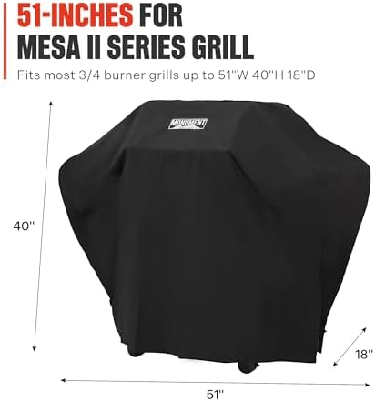 Monument Grills Heavy Duty Gas BBQ Grill Cover, 51-inches for 4-Burner Mesa II Series, M2-415BZ, M2-410BZ, M2-410FBZ, SKU A126 - Image 3