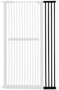 Lumizone 61.02" Extra Tall Pet Gate Extension Kit 8.27" Wide Black by Lumizone