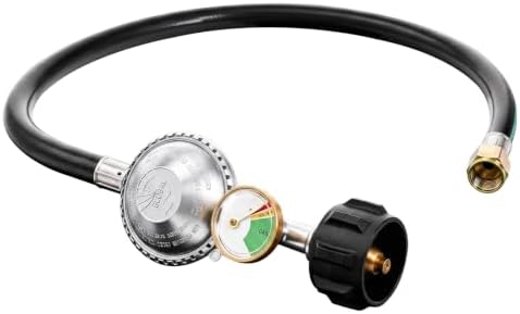 SHINESTAR 2FT Propane Regulator with Hose and Gauge by SHINESTAR