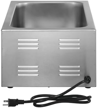 Kratos Commercial Electric Countertop Food Warmer |Large 4/3 Size Portable Steam Table Food Warmer for Catered Events |Stainless Steel | 120V, 1500 Watts (28W-532) - Image 5