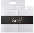 BINO Cutting Board - 3-Piece Chopping Boards | BPA-Free Plastic, Durable, Multipurpose, Dual-Sided, Dishwasher Safe, Easy to Clean | Charcuterie Accessories | Home & Kitchen Utensils Frosted Granite by BINO