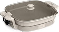 bella Fits-Anywhere™ SAUTE XL Make & Take Skillet, Non-Toxic, Oatmilk by bella