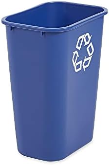 Rubbermaid Commercial Products Wastebasket, Blue Recycle, 10.25-Gallon - Image 3