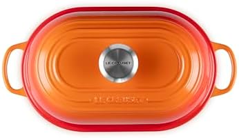 Le Creuset Enameled Cast Iron Oval Bread Oven, 11.5 inch, Flame - Image 2