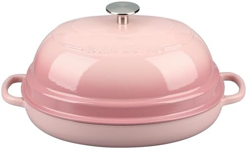EDGING CASTING Enameled Oval Cast Iron Dutch Oven Pot with Lid, Bread Dutch Oven for Sourdough Bread Baking, Dutch Oven Bread, Bread Oven, 6QT, Pink - Image 6