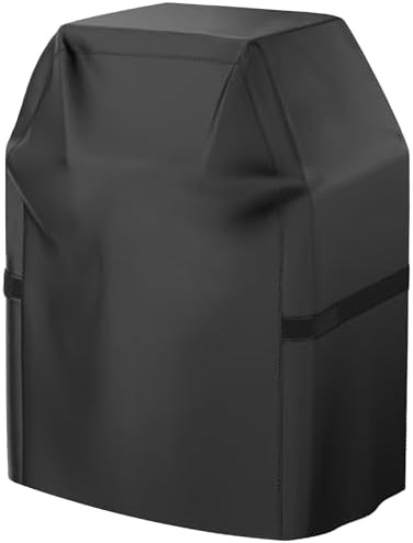 Grill Cover, 32 inch Heavy Duty BBQ Gas Grill Cover for Outdoor Grill, Waterproof, Weather Resistant, Anti-UV, Rip-Proof, Fade Resistant Barbecue Cover with Hook-and-Loop Straps for Most Grills by VIBOOS