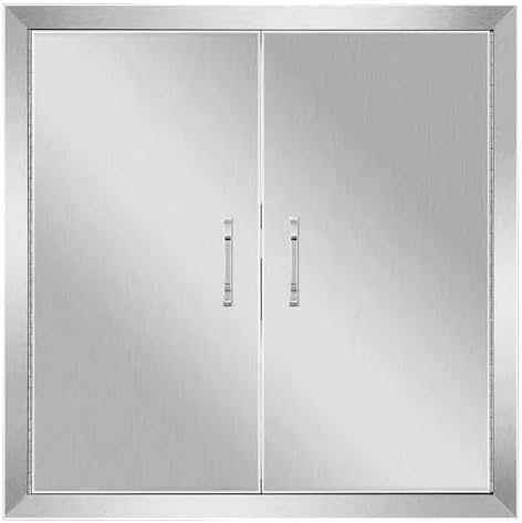 Anfrere 24" W x 24" H Outdoor Kitchen Door, Premium 304 Stainless Steel by AnfrereLLC