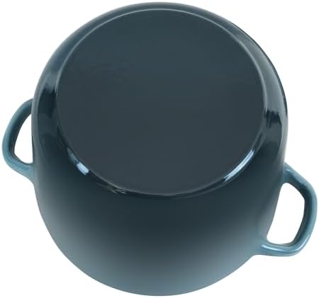Flavehc Dutch Oven Pot with Lid 2.8 Qt Cast Iron Dutch Oven for Bread Baking, Slateblue Enameled Cast Iron Soup Pot, Small Deep Dutch Oven for Soup, Stews & Small Family Meals - Image 6