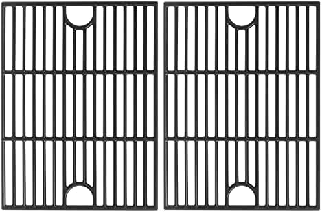 17 Inch Cast Iron Grill Grates for Nexgrill Home Depot 720-0830H 720-0888N by JCLMER
