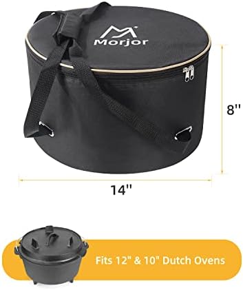 Morjor Dutch Oven Bag for 12 & 10 Inch, Extra Inner Crossed Straps - Image 4