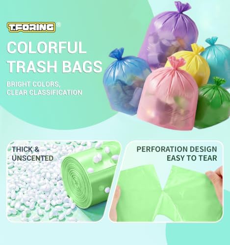 Small 2 Gallon Trash Bags Unscented, 0.78 Mil, Green, 150 Count - Image 2