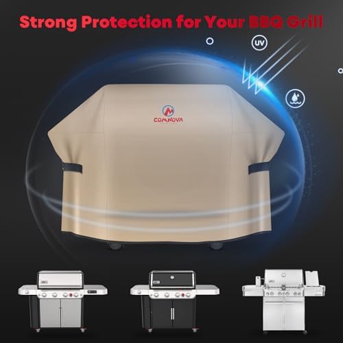 Comnova Grill Cover 82 Inch - 600D BBQ Cover for Outdoor Grill Heavy Duty & Waterproof, Large Barbecue Gas Grill Covers for Weber, Char-Broil, Nexgrill, Monument, Dyna-glo, Brinkmann and More - Image 4