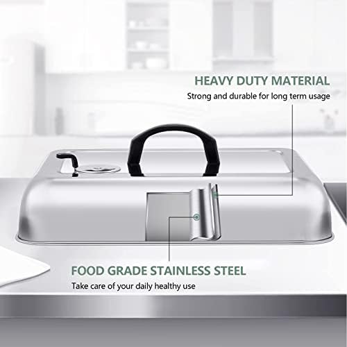 Leonyo Stainless Steel Griddle Basting Cover Dome with Vent, 3 Pack - Image 3