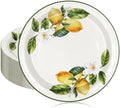 JarThenaAMCS 50Pcs Summer Lemon Paper Plates 9 Inch Yellow Lemon Flower Disposable Plates Decorative Appetizer Dessert Plate for Holiday Wedding Fruit Birthday Dinner Party Supplies by JarThenaAMCS
