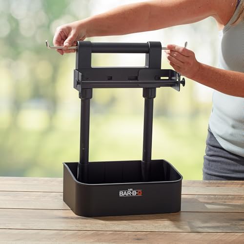Mr. Bar-B-Q Collapsible BBQ Caddy Organizer for Grill, Portable w/Handle - Image 2