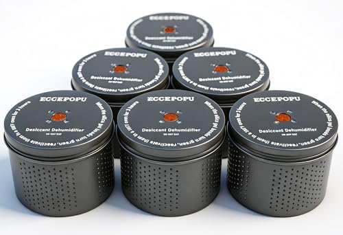 Gun Safe Dehumidifier, Silica Gel Desiccant Canister(6 Units) by ECCEPOPU