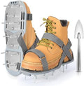 Lawn Aerator Shoes for Grass - Pre-Assembled Grass Aerator Shoes for Lawn - Soil Yard Aerator Tool for Aerating Patio Garden, Gray, Medium Size by DenForste