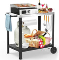 Yozoia Outdoor Grill Table for Blackstone Griddle, Grill Cart with Wheels by Unknown
