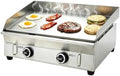 INTBUYING 2 Burners Commercial Flat Top Grill Gas Griddle 2000Pa Non-Stick Plate Flat Adjustable Temperature for Home Party Camping by INTBUYING