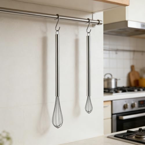 NileHome Mini Whisks Stainless Steel Whisk Set 9" 11"-Kitchen Small Wisk - Image 7