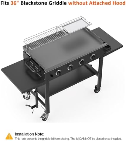 Stanbroil Warming Rack & Tray for 36" Blackstone Griddle, Foldable - Image 2