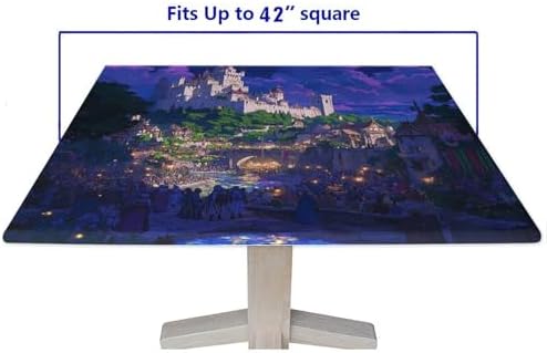 Fit Tablecoth, Medieval Fantasy Pattern Printed on Stain Resistant Outdoor Prep Table Cover, Perfect for Everyday Use Home Decor, Fit for 42" x 42" Square Tables - Image 5