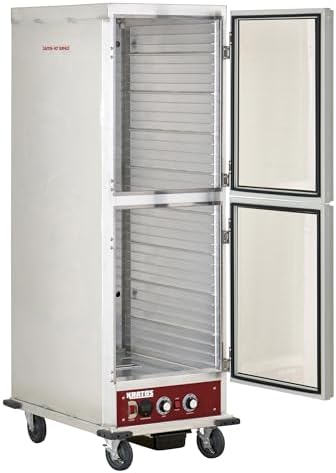 Kratos Insulated Full-Size Holding and Proofing Cabinet Clear Dutch Doors - Image 3