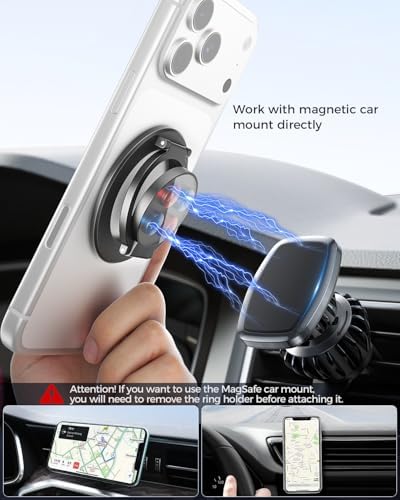 SUPERONE Dual-Sided Magnetic Ring Holder for Gym MagSafe Stand & Phone Grip - Image 3