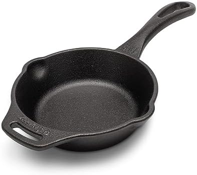 Petromax Cast Iron Fire Skillet for Kitchen or Camping, Pre-Seasoned Cookware for Campfire or Home Oven and Stove, Conducts Heat Evenly, Long Handle, 6" - Image 5