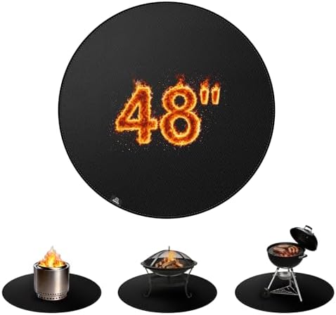 48" Round Fire Pit Mat for Solo Stove Bonfire by Unknown