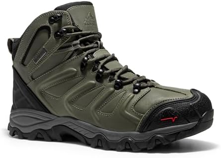 NORTIV 8 Men's Ankle High Waterproof Hiking Boots - Image 4