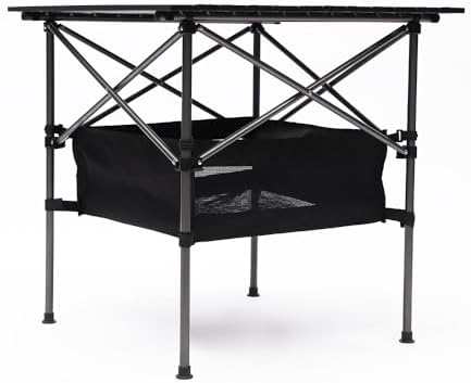 1-Piece Folding Outdoor Table with Carrying Bag,Lightweight Aluminum Roll-up Rectangular Table for Indoor, Outdoor Camping, Picnics,Beach,Backyard, BBQ, Party, Patio (Medium) - Image 7