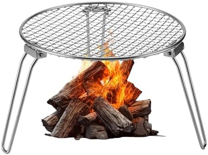 RROMATELX Round Folding Camping Grill, Portable Stove with Bag (Large) by PROMATELX