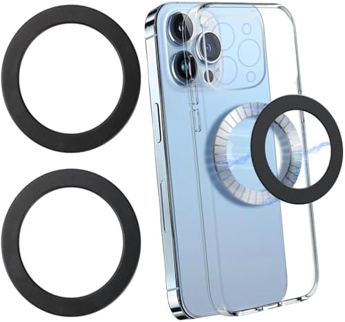 KALAPOP for Magsafe Magnetic Ring,2 Pack- Compatibile with MagSafe Accessories/Charger/Mount/Wallet/Case/Kindle for iPhone 17/Air/16/15/14/13/12/11, Pixel 9, Samsung Galaxy Z Fold/Z Flip/S by KALAPOP