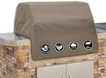 Covers & All Built-in Grill Cover for Outdoor Grill – Heavy Duty 12 oz Waterproof Built-in BBQ Grill Cover, PVC-Coated Polyester with Elastic Hem for Snug Fit (32.7 x 26 x 11.8 inches, Beige) by CoversAll