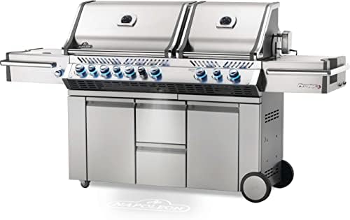 Napoleon PRO825RSBINSS-3 Prestige PRO 825 RSBI Natural Gas Grill, sq.in. + Infrared Rear & Bottom Range Burner, Stainless Steel - Image 3